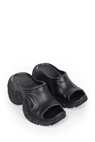 Balenciaga 6xl Slide Sandals In Black