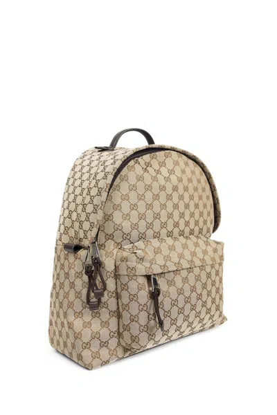 Gucci Gg Backpack In Sand