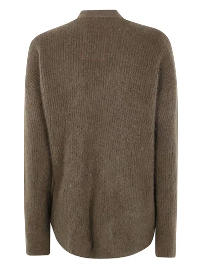 Uma Wang Brown Raccoon Fur Kimono-style Cardigan