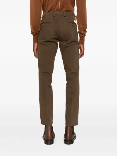 Manuel Ritz Button-fastening Trousers In Brown