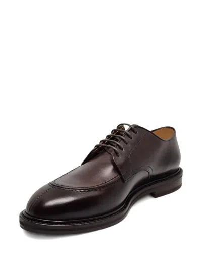 Henderson Baracco Stitched Derby Shoes In Brown