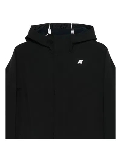 K-way Hooded Coat In Black