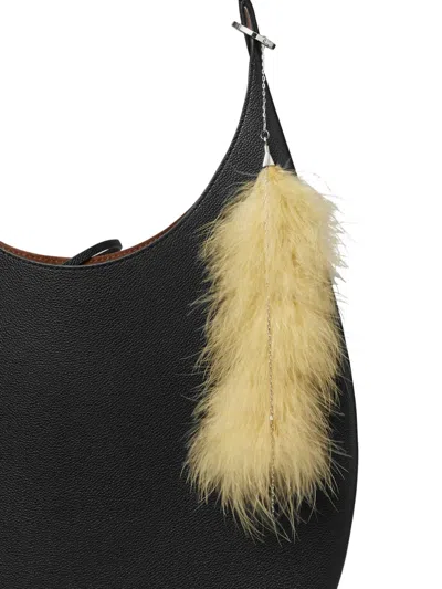 Tory Burch Feather Bag Charm In Brown