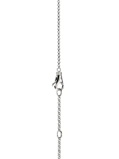 John Hardy Sterling Silver Diamond Necklace In Metallic