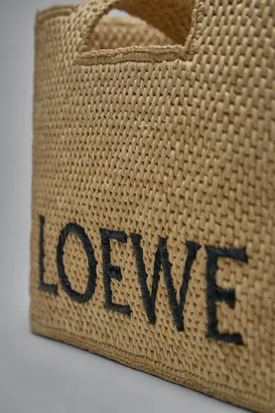 Loewe Women's Small Logo Font Tote Bag In Brown