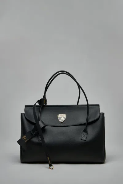 Balenciaga X Lamborghini Carrie Carry All Bag In Black
