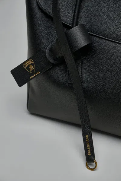 Balenciaga X Lamborghini Carrie Carry All Bag In Black