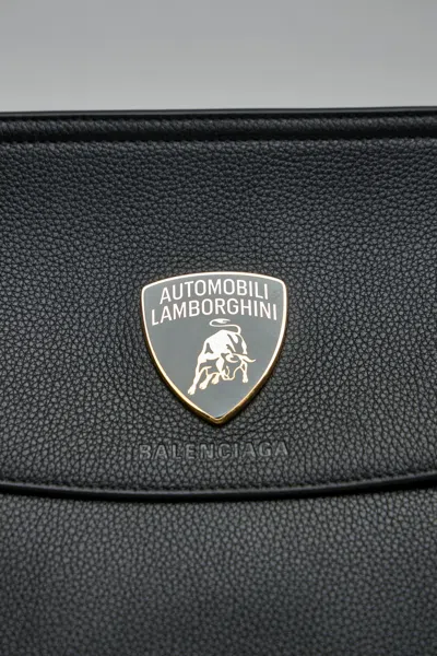 Balenciaga X Lamborghini Carrie Carry All Bag In Black