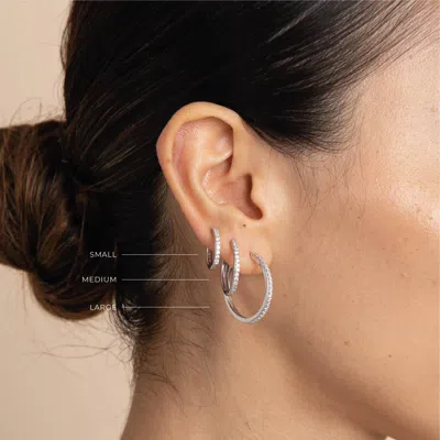 Astrid &amp; Miyu Essential Crystal Small Hoops