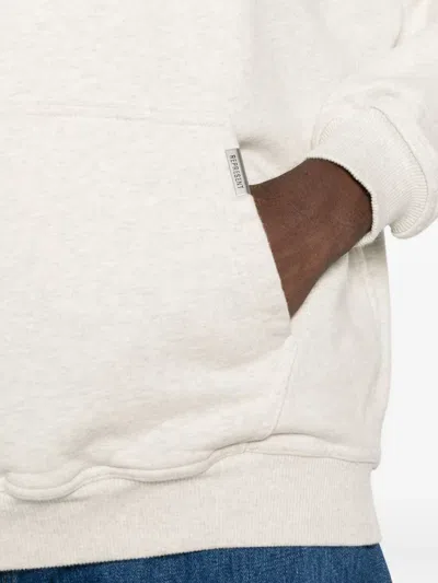 Represent Classic Hoodie With Front Kangaroo Pocket And Adjustable Drawstring In White