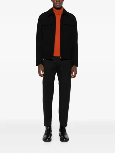 Manuel Ritz Zip-up Jacket In Black