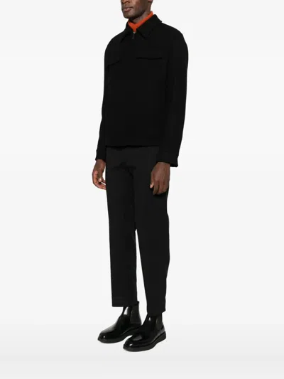 Manuel Ritz Zip-up Jacket In Black