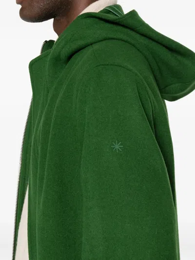 Manuel Ritz Hooded Parka In Green