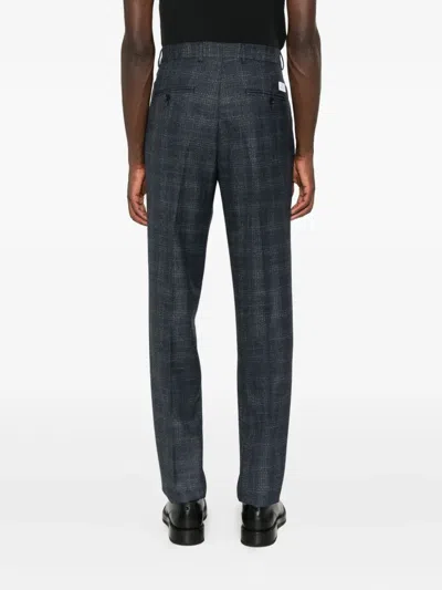 Manuel Ritz Check-pattern Trousers In Gray