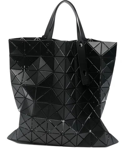 Bao Bao Issey Miyake Lucent Geometric-pattern Shoulder Bag In Matte Black