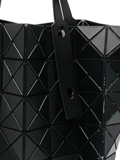 Bao Bao Issey Miyake Lucent Geometric-pattern Shoulder Bag In Matte Black