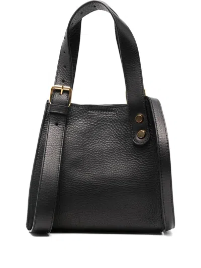 Agl Attilio Giusti Leombruni Leather Tote Bag In Black