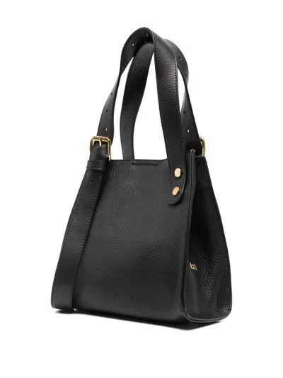 Agl Attilio Giusti Leombruni Leather Tote Bag In Black