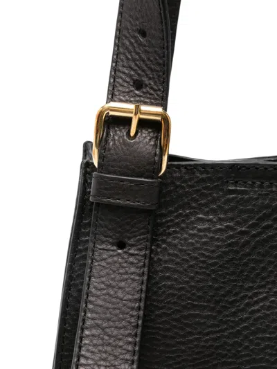 Agl Attilio Giusti Leombruni Leather Tote Bag In Black