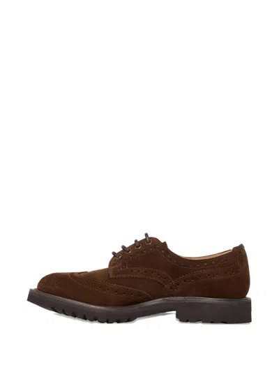 Tricker's Brogue Lace-up Shoes In Brown