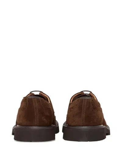 Tricker's Brogue Lace-up Shoes In Brown