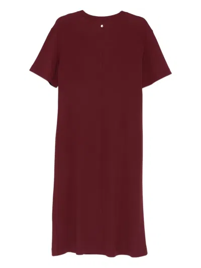 Marccain Side-slit Dress In Red