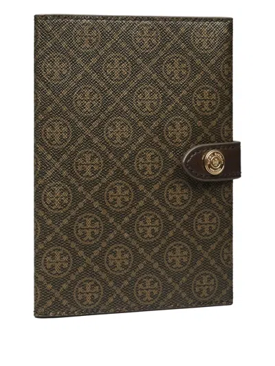 Tory Burch Monogram Passport Case In Green