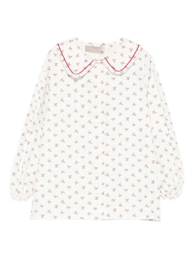 La Stupenderia Floral-print Shirt In White