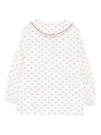 La Stupenderia Floral-print Shirt In White