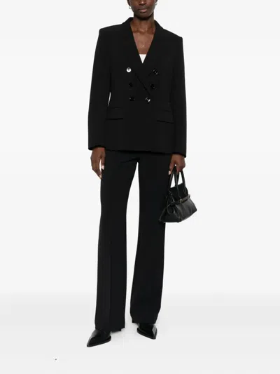 Marccain Double-breasted Suit Jacket In Black