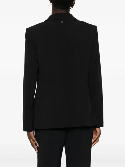 Marccain Double-breasted Suit Jacket In Black