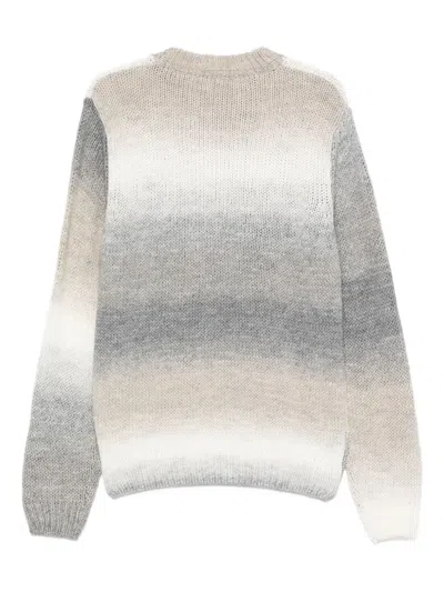 Manuel Ritz Ombré-effect Sweater In Gray