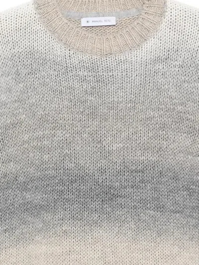 Manuel Ritz Ombré-effect Sweater In Gray