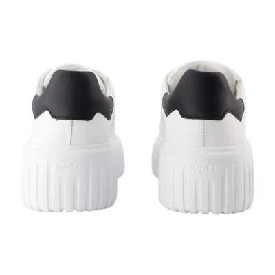 Hogan H Stripes White Nappa Sneakers In White