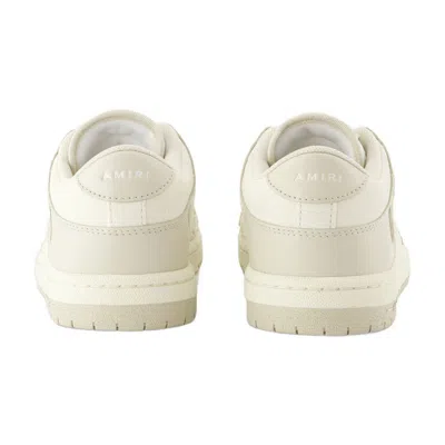 Amiri Skel Bicolor Low-top Sneakers In White
