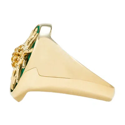 Yvonne Léon Yvonne Leon Fil Soleil Fuchsia Bracelet In Gold