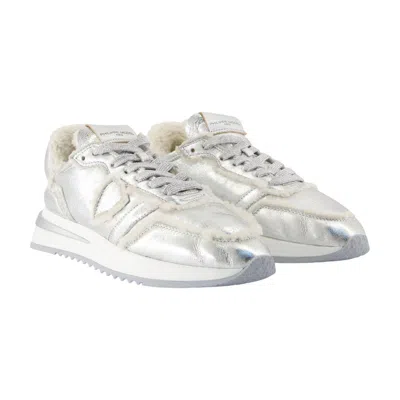 Philippe Model Paris Tropez 2.1 Low Sneakers In Silver