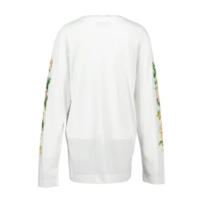 Simone Rocha Rose Banquet T Shirt In White