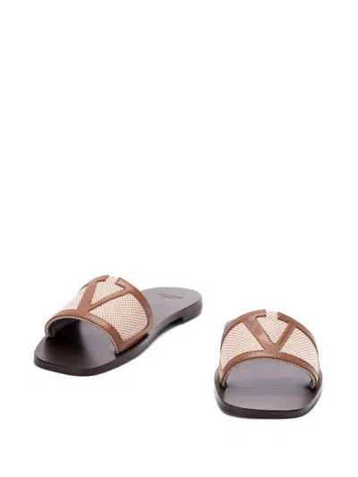 Valentino Viva Superstar Slides In Animal Print