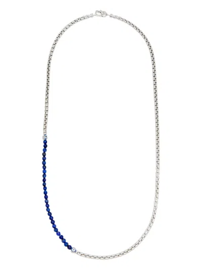 Tateossian Bead-embellished Two-tone Necklace In Metallic