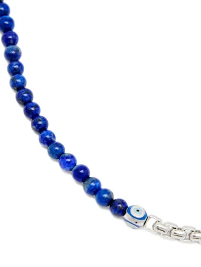 Tateossian Bead-embellished Two-tone Necklace In Metallic