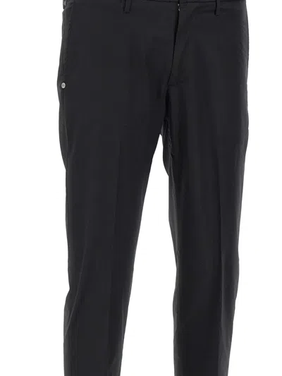 Re-hash Belt Loops Turn-up Trousers In Black