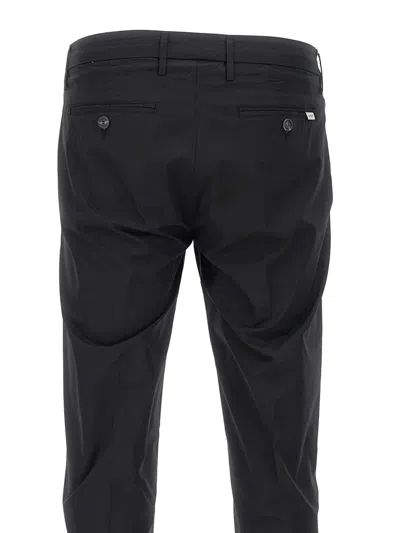 Re-hash Belt Loops Turn-up Trousers In Black