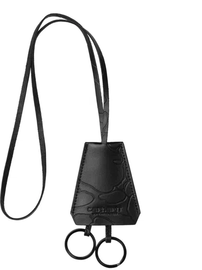 Carhartt Camo Duck Keyring In Black