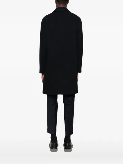 Manuel Ritz Single-breasted Coat In Blue