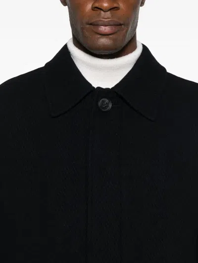 Manuel Ritz Single-breasted Coat In Blue