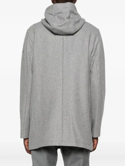 Manuel Ritz Hooded Parka In Gray
