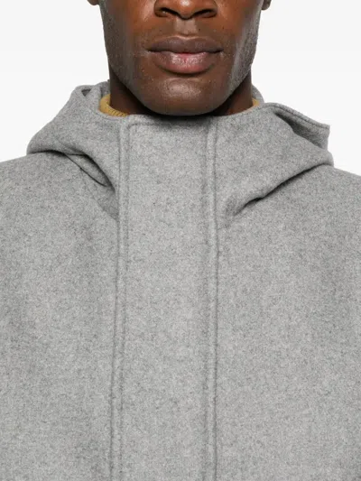 Manuel Ritz Hooded Parka In Gray