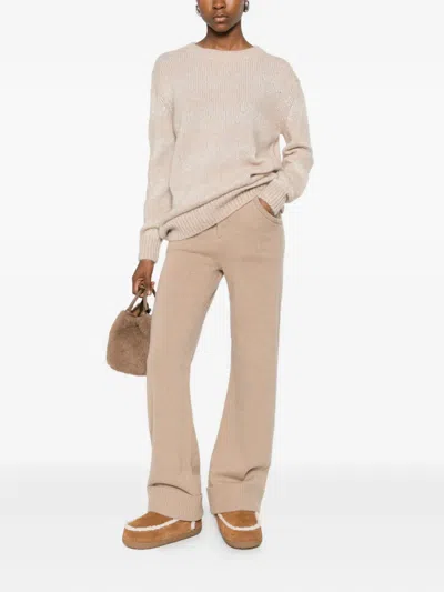 Herno Long Sleeve Crewneck Jumper In Neutral