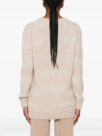 Herno Long Sleeve Crewneck Jumper In Neutral